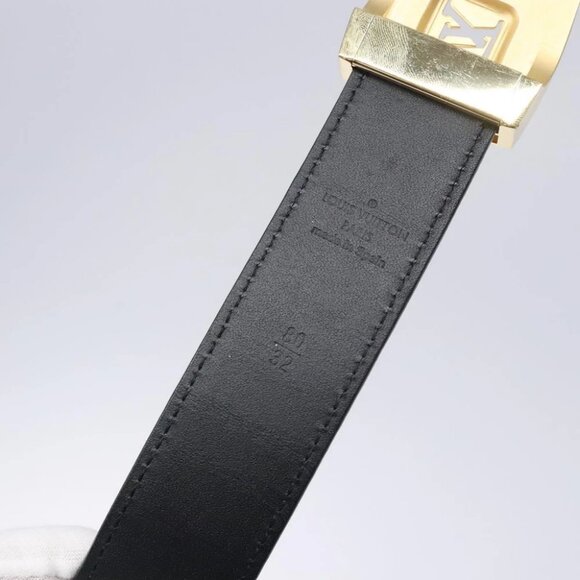 LOUIS VUITTON Multicolor Ceinture LV cut Belt Black M6890 LV Auth - Picture 9 of 12